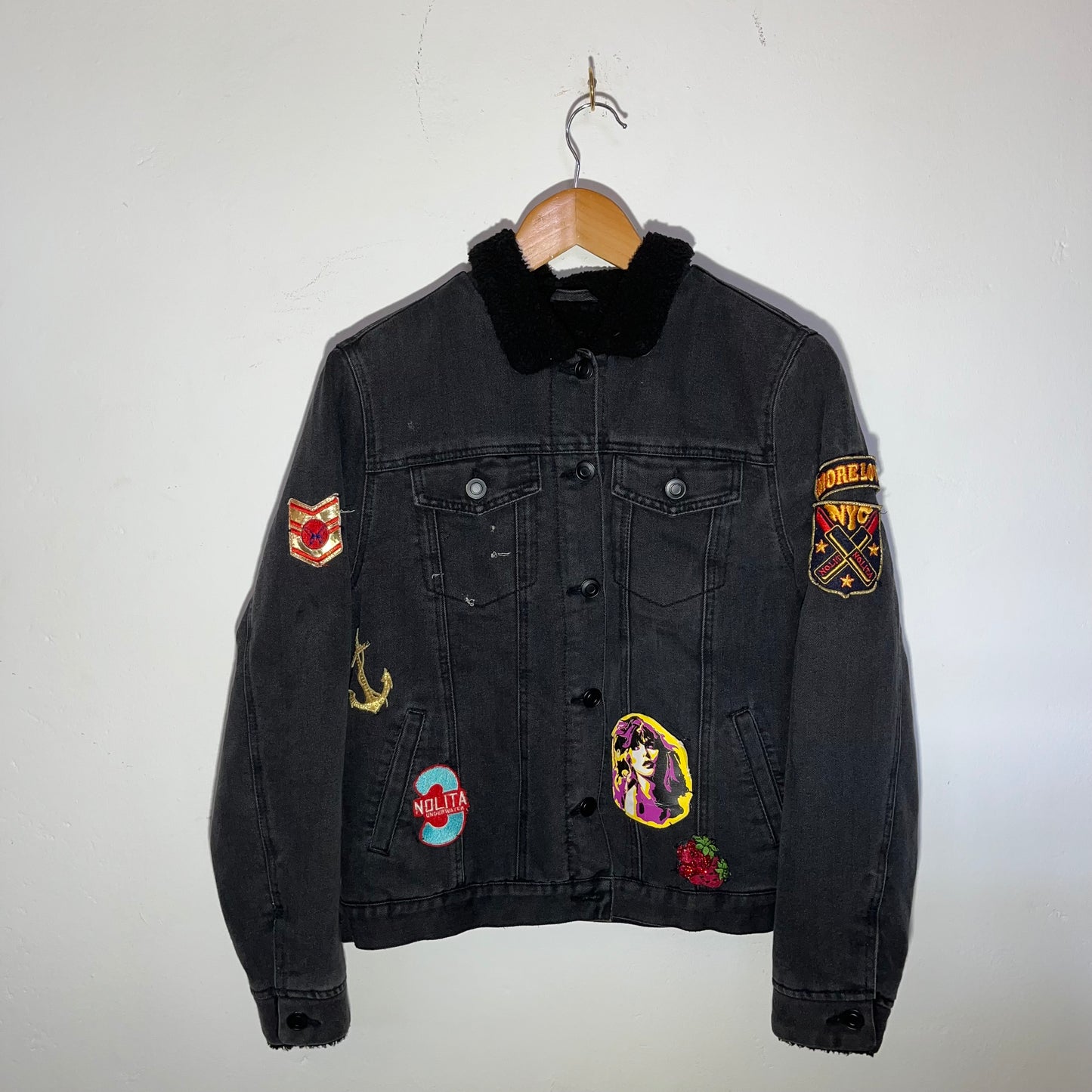 Black Denim-S