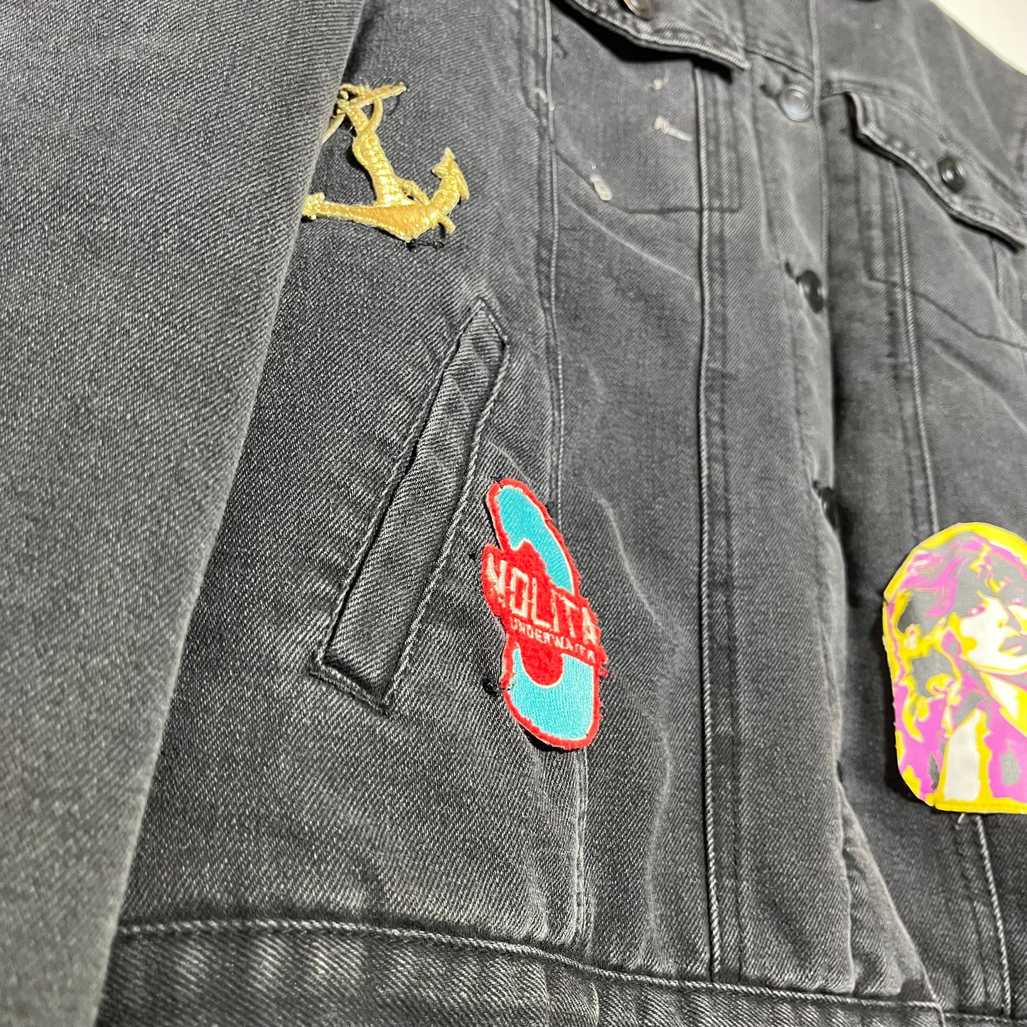 Black Denim-S
