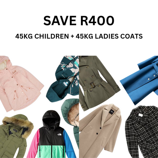 45kg Children Jackets + 45kg Ladies Coats