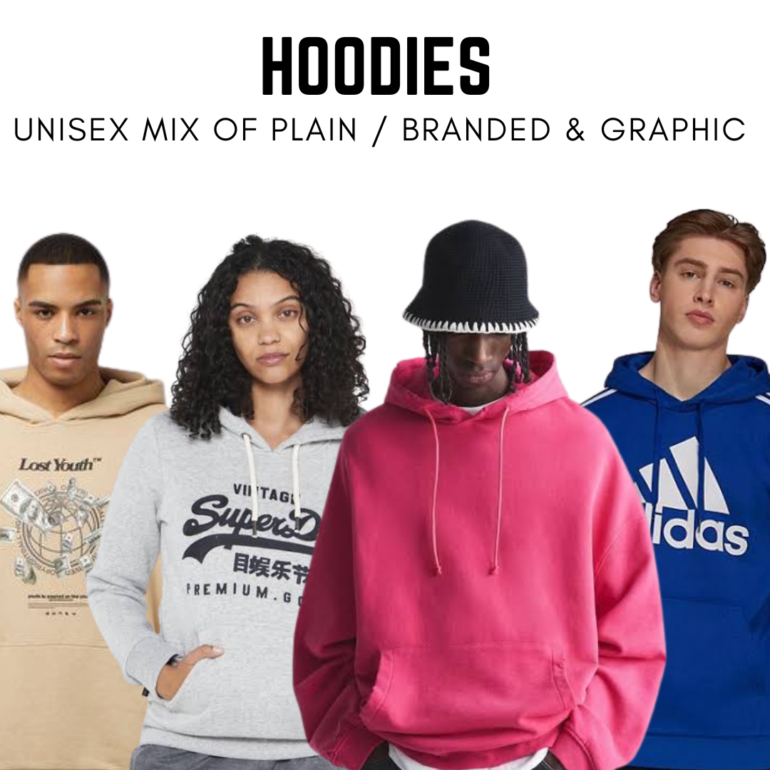 45KG Hoodies (75-85 pcs) – Pick And Choose Wholesale Clothing